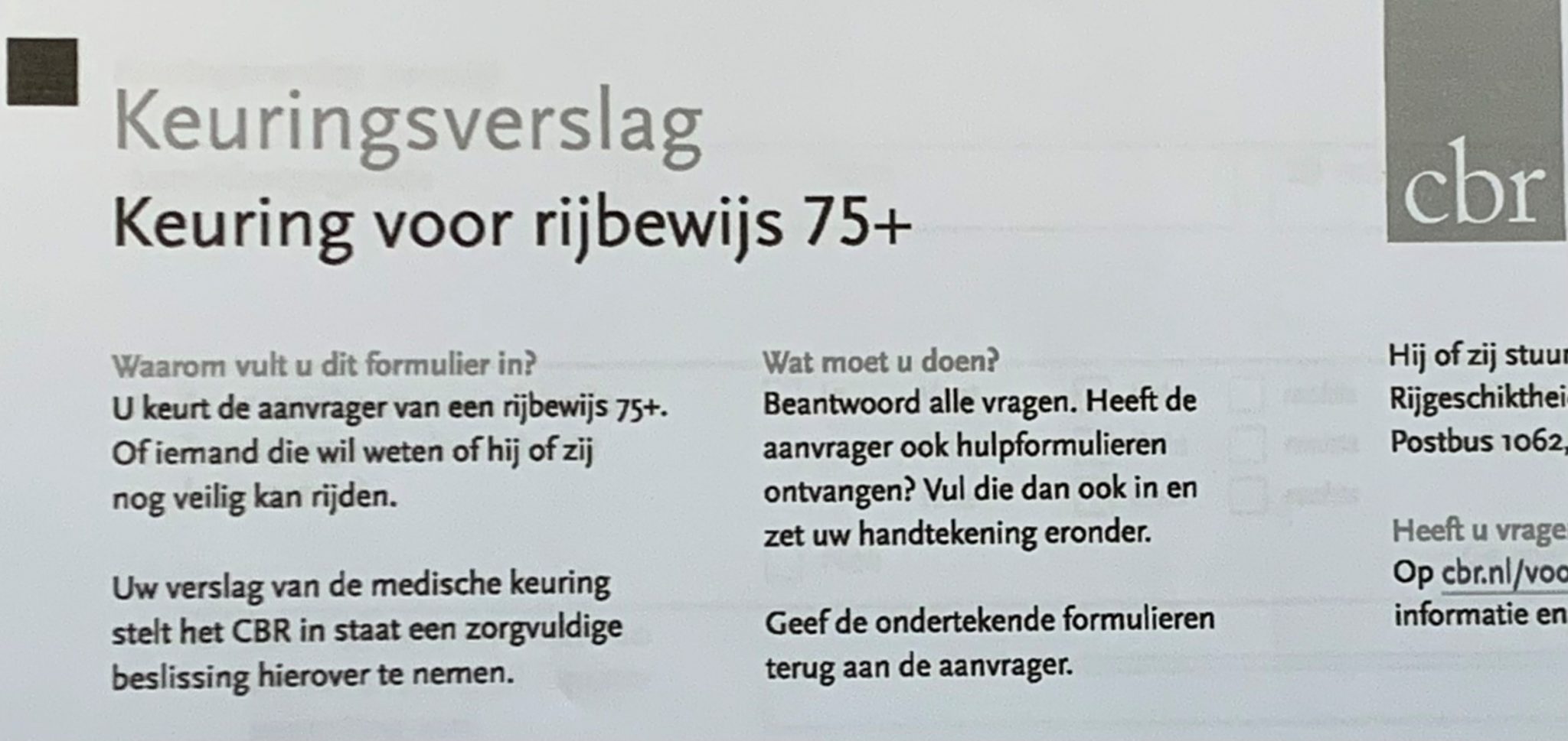 Rijbewijskeuring en Informatieverstrekking CBR Huisartsenpraktijk Arcade
